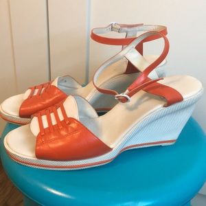 Charles Jourdan CJBIS sneaker sandal wedges 8.5M